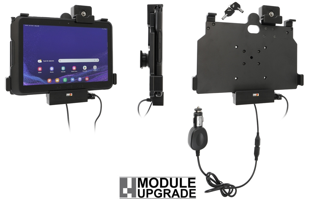 Brodit Hållare med nyckel-lås, Samsung Galaxy Tab Active 4 Pro SM-T630/SM-T636 