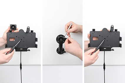 Brodit Hållare med nyckel-lås, Samsung Galaxy Tab Active 3 SM-T570/SM-T575/5 SM-X300/SM-X306B