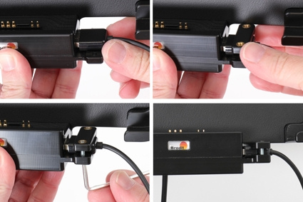 Brodit Hållare med nyckel-lås, Samsung Galaxy Tab Active 2 SM-T390/SM-T395 