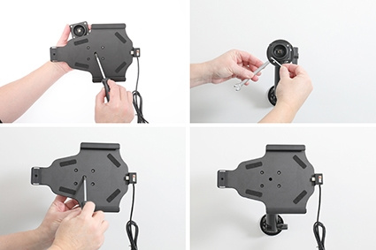 Brodit Hållare med nyckel-lås, Apple iPad Mini 6th Gen (A2567, A2568, A2569)/7th Gen 2024 (A2995, A2996)