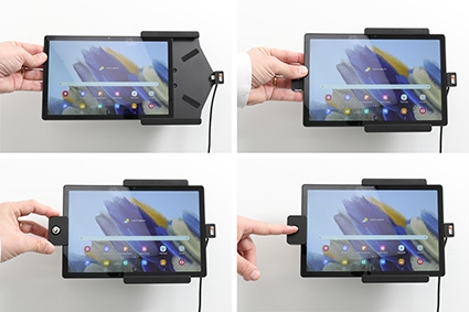 Brodit Hållare med nyckel-lås, Samsung Galaxy Tab A8 SM-X200/205 