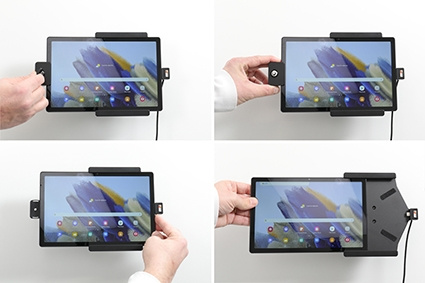 Brodit Hållare med nyckel-lås, Samsung Galaxy Tab A8 SM-X200/205 