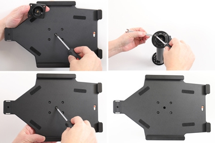 Brodit Hållare med fjäder-lås, Apple iPad 10.2 7th Gen (A2197, A2198, A2200)/8th Gen (A2428, A2429, A2430, A2270)/9th Gen (A2602, A2603, A2604, A2605)