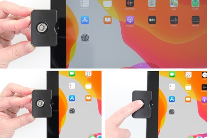 Brodit Hållare med fjäder-lås, Apple iPad 10.2 7th Gen (A2197, A2198, A2200)/8th Gen (A2428, A2429, A2430, A2270)/9th Gen (A2602, A2603, A2604, A2605)