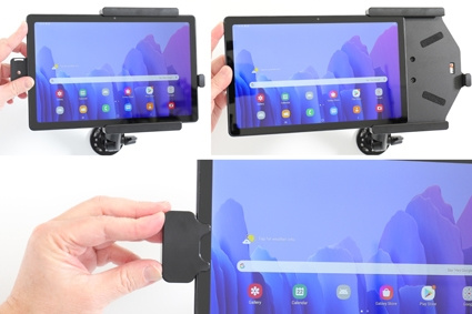 Brodit Hållare med fjäder-lås, Samsung Galaxy Tab A7 10.4 (2020) SM-T500/SM-T505 