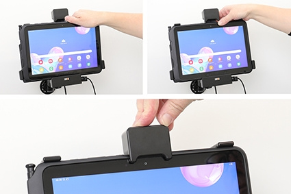 Brodit Hållare med fjäder-lås, Samsung Galaxy Tab Active Pro T540/T545/T547/T547U 