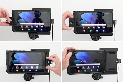 Brodit Hållare med nyckel-lås, Samsung Galaxy Tab Active 2 SM-T390/SM-T395/3 SM-T570/SM-T575