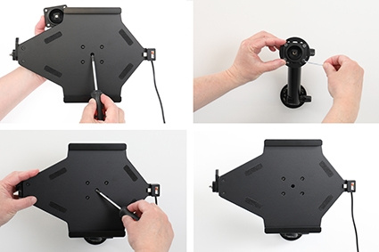 Brodit Hållare med nyckel-lås, Samsung Galaxy Tab A9+ 11 SM-X210/SM-X215 LTE/SM-X216 5G 