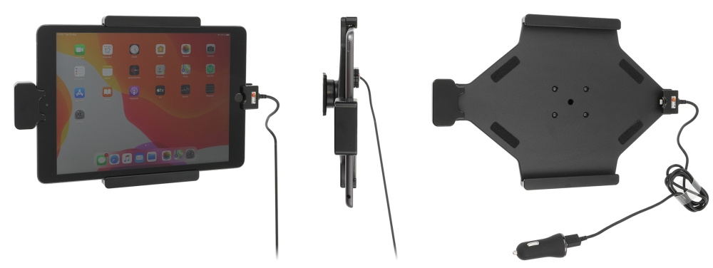 Brodit Hållare med fjäder-lås, Apple iPad 10.2 7th Gen (A2197, A2198, A2200)/8th Gen (A2428, A2429, A2430, A2270)/9th Gen (A2602, A2603, A2604, A2605)