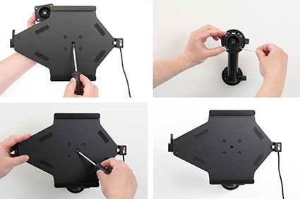 Brodit Hållare med fjäder-lås, Samsung Galaxy Tab A9+ 11 SM-X210/SM-X215 LTE/SM-X216 5G 