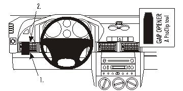 Instrumentpanel med ratt och informationsdelar för Landrover Freelander.