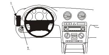 Instrumentpanel och ratt för Audi A3 03-12, vänstersidan.