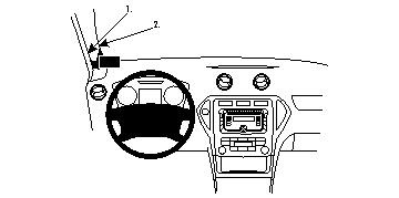 Instrumentpanel med dekorationsdetaljer för Ford Mondeo 08-14.