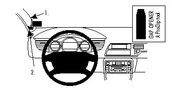 Bild av interiör med en bild av ratt och instrumentpanel för Citroen C5 III.