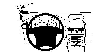 Instrumentpanel och ratt i Volvo XC60 09-15.