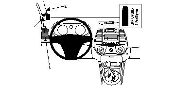 Bild av instrumentpanel och kontrollenheter i Hyundai i20 09-14, vänster sida.