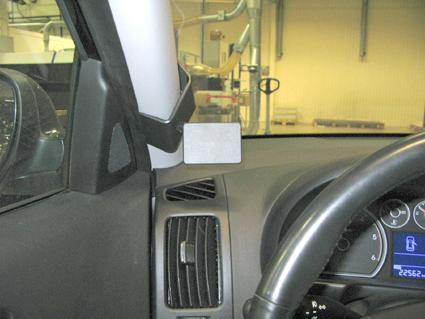 En inredningsdetalj från en Hyundai i30, vänster sida av bilen.