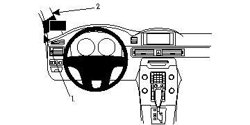 Instrumentbräda med ratt och kontroller, för Volvo V70 12-15.