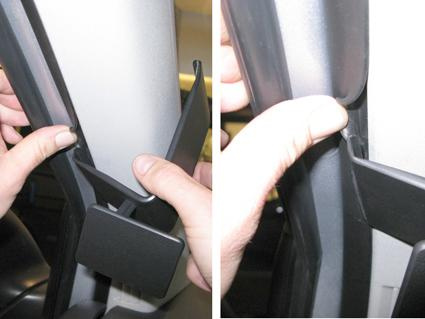 Detaljer om montering av inredning på Volkswagen Caravelle 10-15.