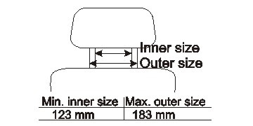 Brodit Nackstödsfäste med skärmfäste, BMW 5-series F10, F11 09-17