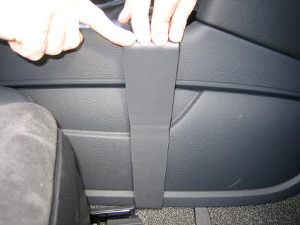 Bild som visar en konsol eller del av interiör i en Audi Q7.