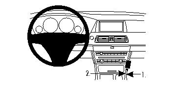 Instrumentpanel och centerkonsol i BMW F07 10-15.