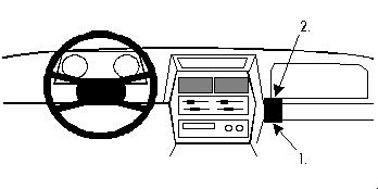 Monteringsanvisning för ProClip i Suzuki Sidekick och Vitara.