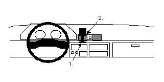 Monteringsanvisning för ProClip till Mitsubishi Cosmos/L300 90-94.
