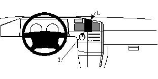 Monteringsanvisning för ProClip till Subaru SVX 95-00.