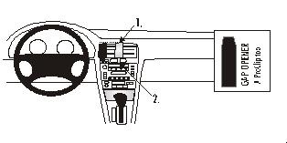 Bild visar instrumentpanelen och kontroller i Lexus ES 97-01.