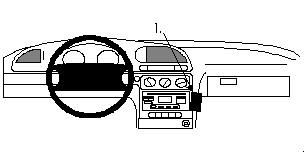 Instrumentbräda med ratt och kontroller för Ford Mondeo 97-99.
