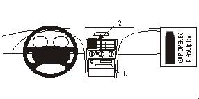 Instrumentbräda med ratt och kontroller för Ford Mustang 95-04.