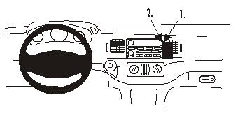 Bild av instrumentbräda med ratt och kontroller för Chevrolet Impala 00-05.