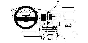 Instrumentbräda med ratt och kontroller för Seat Leon och Toledo.