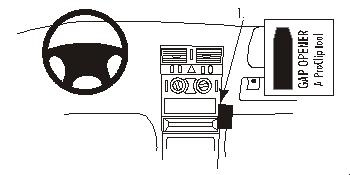 Brodit ProClip, Mercedes Benz E-Class, Sedan 95-02