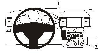 Instrumentbräda och kontrollpanel för Nissan Murano 03-08.