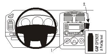Instrumentpanel med ratt och ljudsystem för Chevrolet Malibu 04-07.