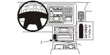 Instrumentpanelen i en Chevrolet Avalanche 03-06 med centrala kontroller.