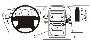 Instruktion för montering av Ford F-150 04-08 med verktyg.