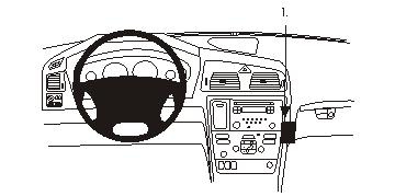 Instrumentbräda med ratt och kontrollpanel för Volvo V70 05-08.