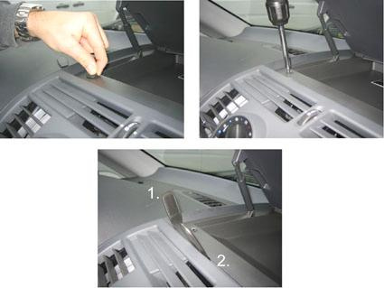 Installation av prylfack i en Mercedes Benz Vito 04-14.