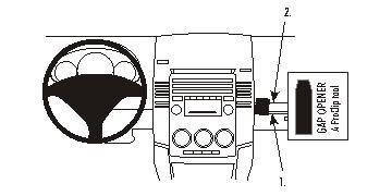 Instruktioner för installation av Gap Opener i Mazda 5 05-10.