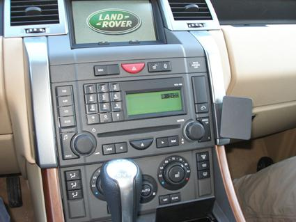 Instrumentpanel med kontroller och display för Land Rover Range Rover Sport 05-09.