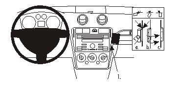 Instrumentbräda med kontroller och skärmar för Ford Fusion 06-12.
