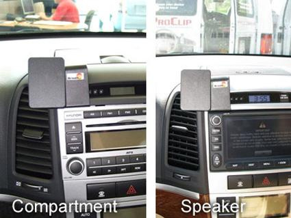 Bild visar Hyundai Santa Fe 06-12 med två komponenter: fack och högtalare.