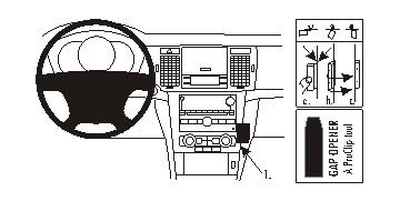 Instrumentbräda för Chevrolet Epica 07-10 med kontroller och diagram.