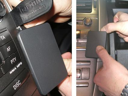 Tillbehör för installation i Toyota Auris 07-12, vinklad design.