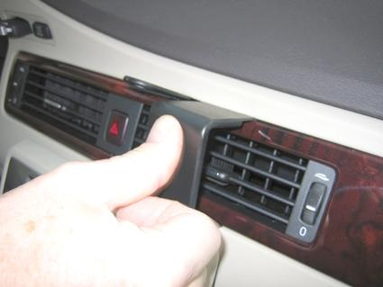 Volvo S80/V70/CX70 08-11, Vinklad Hög, Träpanel