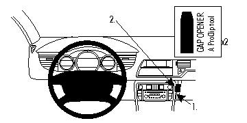 Instruktioner för interiördelar och verktyg i Citroen C5 III.