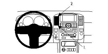 Diagram över instrumentpanel och kontroller i Nissan Pathfinder 10-12.
